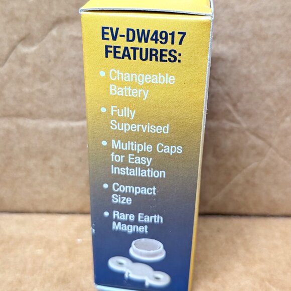 SECURE WIRELESS EV-DW4917 WIRELESS DOOR/WINDOW TRANSMITTER - NEW IN BOX - UNUSED - Picture 3 of 5
